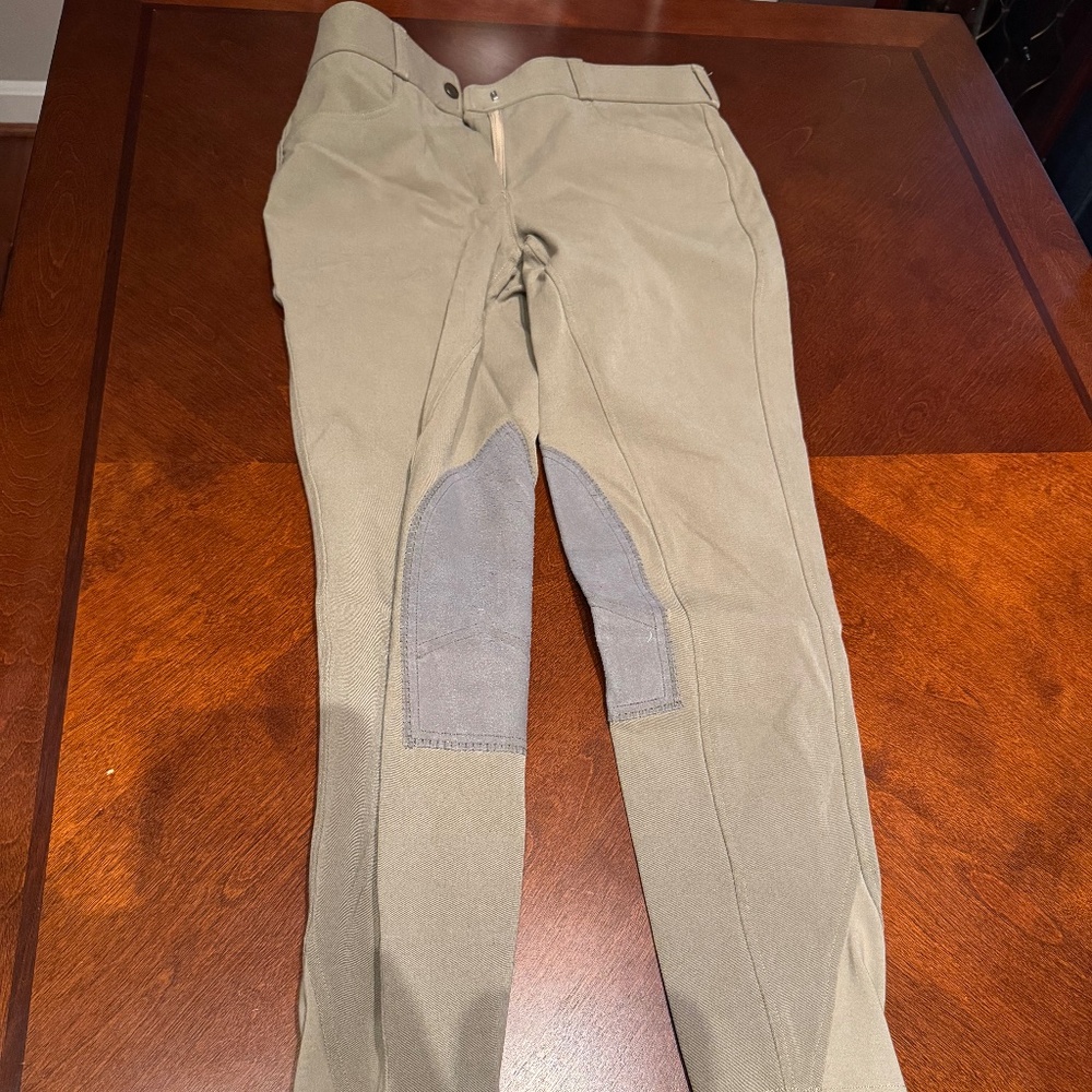 Equestrian breeches/riding pants (tan, size 28)